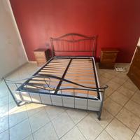Letto in ferro battuto con contenitore