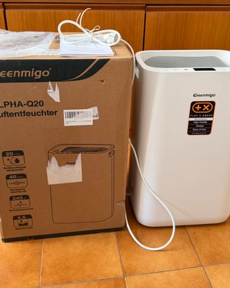 Deumidificatore e Purificatore d'aria 20L - Nuovo