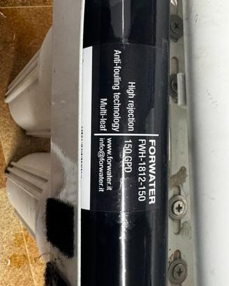 Impianto  osmosi forwater