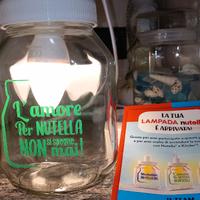 Lampada nutella con lampadina