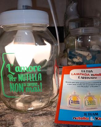 Lampada nutella con lampadina