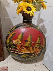 Vaso decorato e lavorato a mano