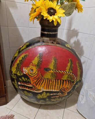 Vaso decorato e lavorato a mano