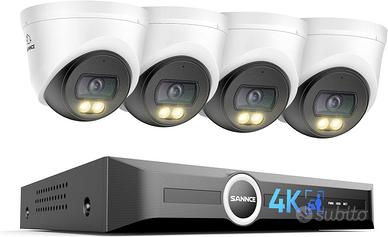 4K Kit Videosorveglianza Esterno PoE NVR