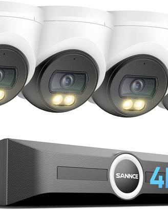 4K Kit Videosorveglianza Esterno PoE NVR