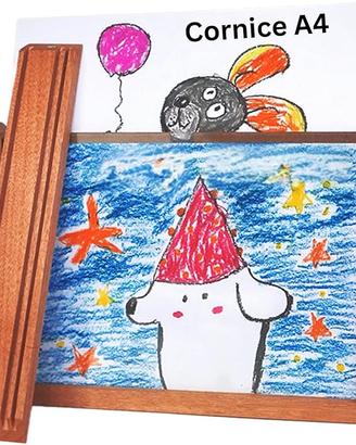 Cornice bimbi vero legno magnetica 33,6×25 cm