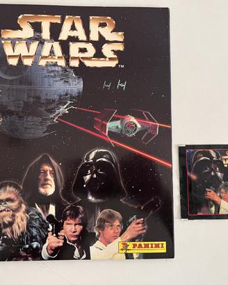 STAR WARS ALBUM PANINI COMPLETO + BUSTINA SIGILLAT