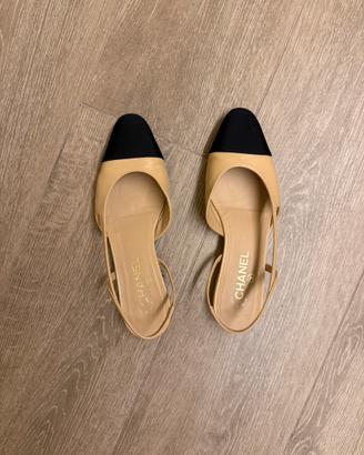 Chanel Ballerine slingback in pelle
