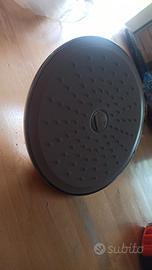 Soffione doccia nuovo 22 cm color acciaio cromato 