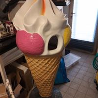 Cono gelato cestino in resina