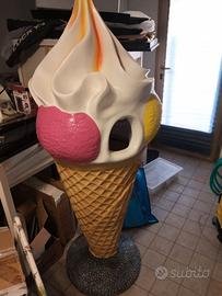 Cono gelato cestino in resina