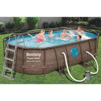 Piscina fuori terra Bestway Ovale + pompa sabbia
