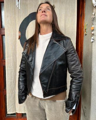 Giacchino Bomber donna vera pelle vintage