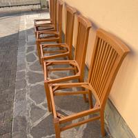 6 Sedie in legno da ricoprire