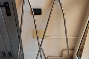 Staffe tendalino in acciaio inox per gommone o bar