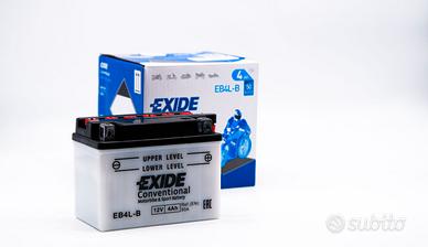 EXIDE BIKE EB4L-B 12V 4Ah Batteria per Moto YB4L-B