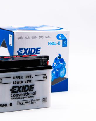 EXIDE BIKE EB4L-B 12V 4Ah Batteria per Moto YB4L-B