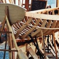 Barca legno Caiccio remi vela motore