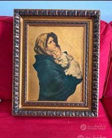 Quadro con Madonna e Bambino Gesu’