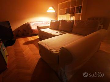 Ikea divano letto colore panna 3 posti