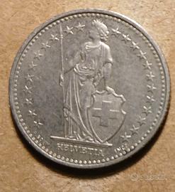 Moneta mezzo franco svizzero 1996