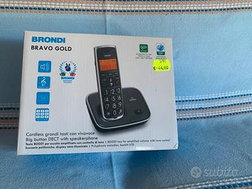 Brondi bravo gold telefono cordless grandi tasti