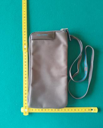 borsello Piquadro in tessuto con zip
