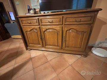 Cassettiera in legno stile classico pari al nuovo