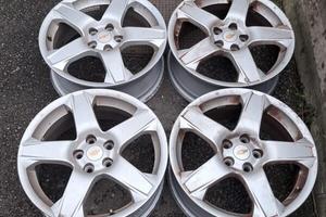 4 - CERCHI IN LEGA CHEVROLET 6,5X17 5X115 ET41,5