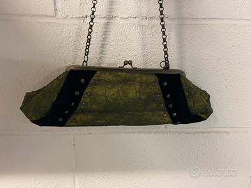 Borsa pochette verde
