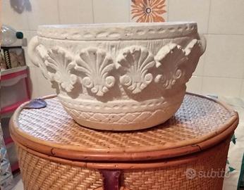 Vaso per giardino o casa in cemento diametro 24cm