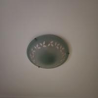 Plafoniera in vetro decorato