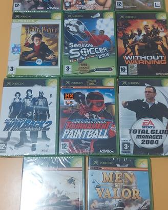 Lotto 11 Giochi XBOX ORIGINALE Sigillati di Fabbri