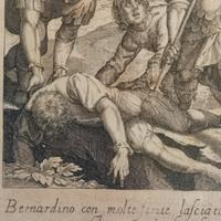 stampa antica originale maestri antichi 1600