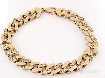 Bracciale  grumetta Oro Giallo 18kt-750 ct 1,55