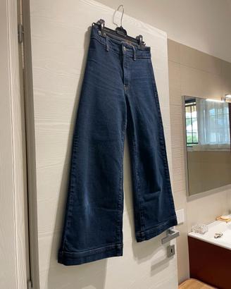 Jeans donna Republic of Denim Wide Leg blu scuro