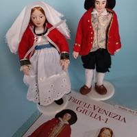 Bambole regionali in porcellana•Friuli Venezia Giu