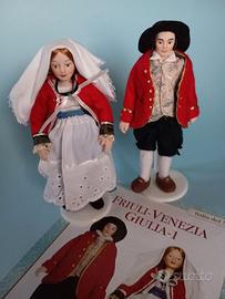 Bambole regionali in porcellana•Friuli Venezia Giu