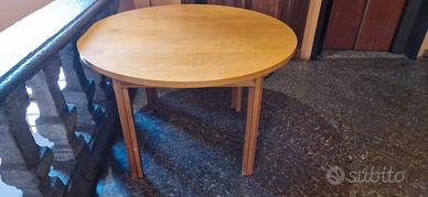 Tavolo da pranzo legno diametro 120 cm allungabile