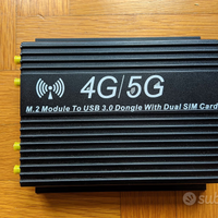 Adattatore USB 3.0 per modem 5G - 4G M.2 NGFF