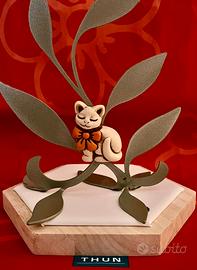 THUN* Magnete Gatto con fiocco rosso Originale