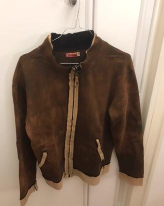 Felpa zip Guess marrone originale Medium