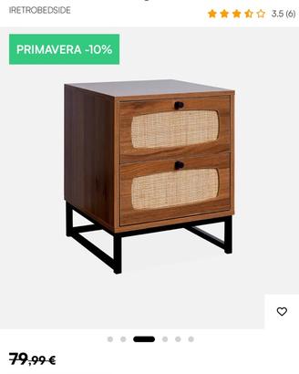 2 comodini nuovi con difetti 50 euro
