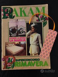 Rakam'74 Sposa maglia pizzo ricamo+segnalibro 