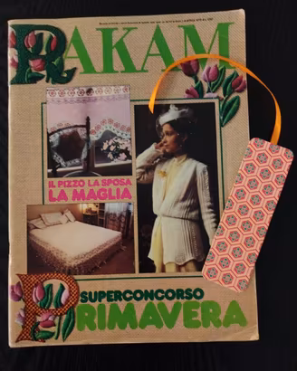 Rakam'74 Sposa maglia pizzo ricamo+segnalibro 