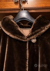 Pelliccia vintage marrone lucida – Pari al nuovo
