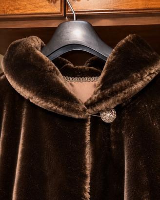 Pelliccia vintage marrone lucida – Pari al nuovo