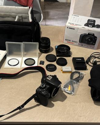 Canon EOS 1000D Kit 18-55 IS + accessori