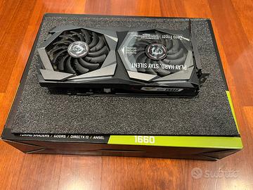 Scheda video GeForce GTX 1660 GAMING X 6GB