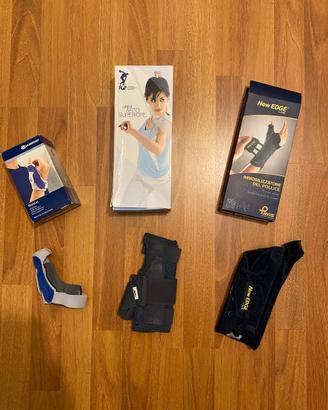 Tutori immobilizzatori arto superiore pollice